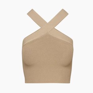 Aritzia Sculpt Knit Criss Cross Tank Small